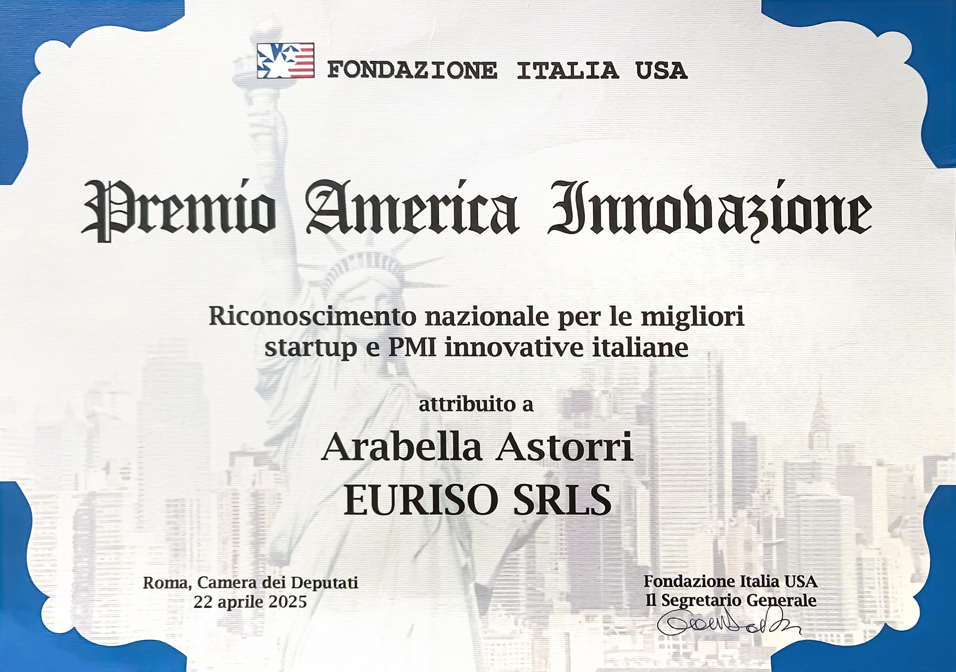 Premio America Innovazione
